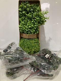 A BOX TO INCLUDE LEAF ARTIFICIAL PLANTS