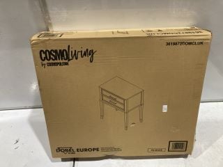 RAINBERG FOLDING TABLE RRP £45 & COSMOLIVING BEDSIDE DRAWER RRP £145