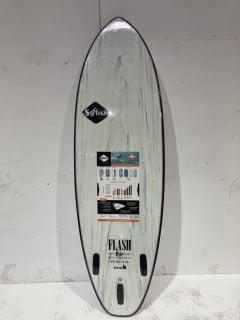 SOFTECH FLASH 6FT WHITE MARBLE SURFBOARD RRP £349