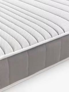 JOHN LEWIS MATTRESS L/195 CM W/123CM D/25 CM RRP £229 (003340759)