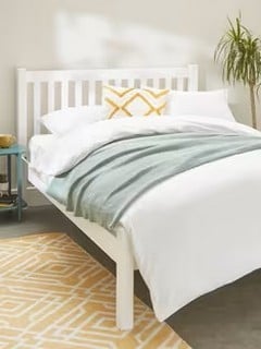 JOHN LEWIS WILTON WHITE BED FRAME RRP £249 (003346878)