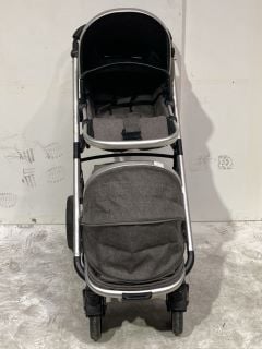 ORION BABY PRAM STROLLER SET TO INCLUDE HAUCK SPORT BLUE SUPER LIGHTWEIGHT PRAM MISSING 1 WHEEL RRP £155