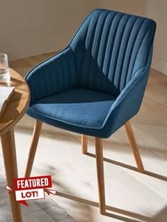 JOHN LEWIS TORONTO ARMCHAIR NAVY 1 PAIR RRP £329 (003343357)