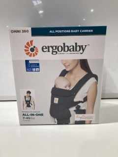 BOX OF ITEMS TO INCLUDE OMNI 360 ERGOBABY ALL IN ONE BABY CARRIER