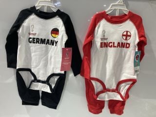 BOX OF ITEMS TO INCLUDE FIFA WORLD CUP QATAR 2022 24 MONTH ENGLAND OUTFIT