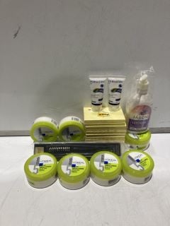 BOX OF ITEMS TO INCLUDE L'OREAL STUDIO MINERAL & CONTROL 24HR GEL PASTE