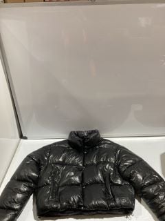 BOX OF ITEMS TO INCLUDE ZARA BLACK PUFFER JACKET SIZE XL