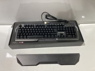 BOX OF ITEMS TO INCLUDE OVER STEEL IRON RGB MECHANICAL KEYBOARD