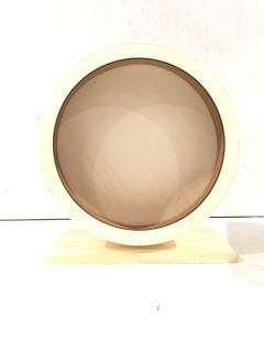 BOX OF WOODEN HAMSTER WHEEL