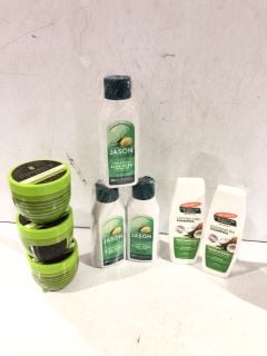 BOX OF ITEMS TO INCLUDE JASON ALOE VERA PRICKLY PEAR SHAMPOO