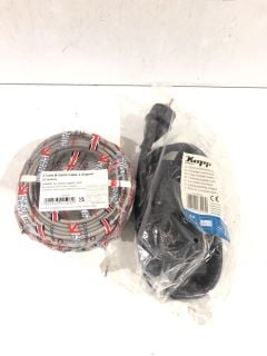 BOX OF ITEMS TO INCLUDE 3 CORE & EARTH CABLE 1.0SQMM