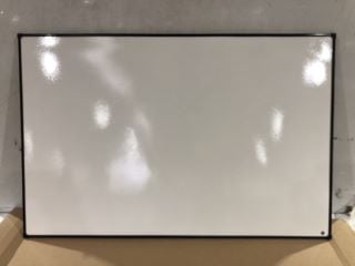 6 X LARGE WHITE BOARDS WITH BLACK RIM