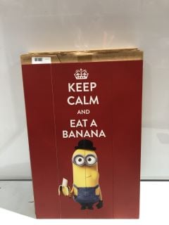 BOX OF KEEP CALM AND EAT A BANANA MINION PICTURE FRAME