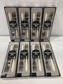 BOX OF ROCKINGHAM FORGE 2 DESSERT FORKS