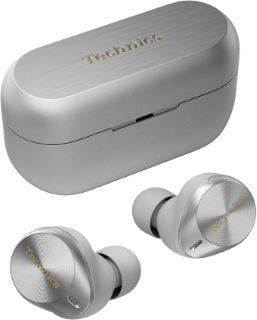 TECHNICS AZ80 WIRELESS EARPHONES (ORIGINAL RRP - £219) IN SILVER: MODEL NO EAH-AZ80E-S (BOXED WITH MANUFACTURE ACCESSORIES) [JPTB4642]