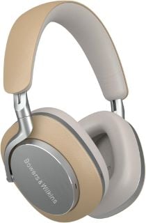 BOWERS & WILKINS PX8 NOISE CANCELLING WIRELESS HEADPHONES (ORIGINAL RRP - £599) IN TAN: MODEL NO FP42978 (BOXED WITH MANUFACTURE ACCESSORIES, MANUALS & TRAVEL CASE, RIGHT HAND SIDE SPEAKER NOT FUNCTI