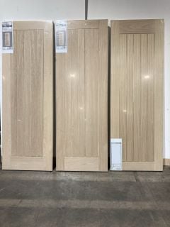 3 X SUFFOLK OAK VENEER INTERIOR FIRE DOOR (1981 X 686 X 44MM) APPROX RRP £750