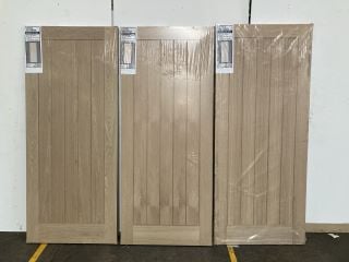 3 X SUFFOLK OAK VENEER INTERTIOR FIRE DOOR (1981 X 838 X 44MM) APPROX RRP £750