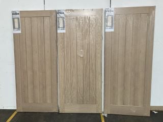 3 X SUFFOLK OAK VENEER INTERTIOR FIRE DOOR (1981 X 838 X 44MM) APPROX RRP £750