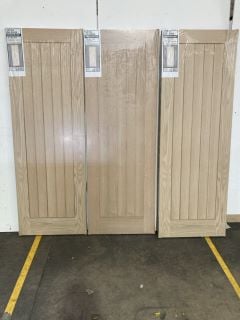 3 X SUFFOLK OAK VENEER INTERIOR FIRE DOOR (1981 X 686 X 44MM) APPROX RRP £750