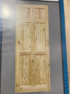 4 X 6 PANEL KNOTTY PINE INTERIOR DOORS (1981 X 610 X 35MM) APPROX RRP £600