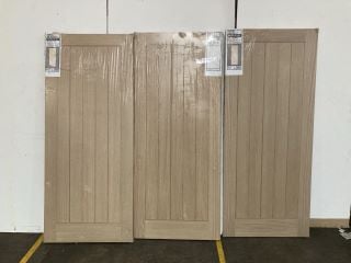 3 X SUFFOLK OAK VENEER INTERIOR FIRE DOOR (1981 X 838 X 44MM) APPROX RRP £750