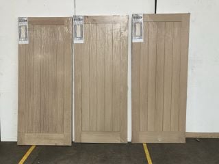 3 X SUFFOLK OAK VENEER INTERTIOR FIRE DOOR (1981 X 838 X 44MM) APPROX RRP £750