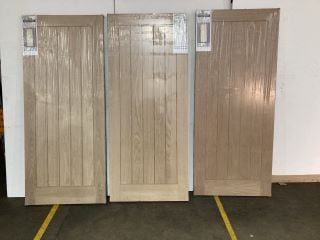 3 X SUFFOLK OAK VENEER INTERTIOR FIRE DOOR (1981 X 838 X 44MM) APPROX RRP £750