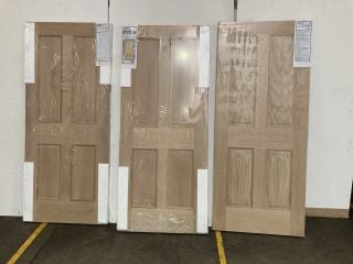 3 X 4 PANEL OAK VENNER INTERIOR FIRE DOOR (1981 X 838 X 44MM) APPROX RRP £414