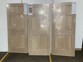 3 X 4 PANEL OAK VENNER INTERIOR FIRE DOOR (1981 X 838 X 44MM) APPROX RRP £414