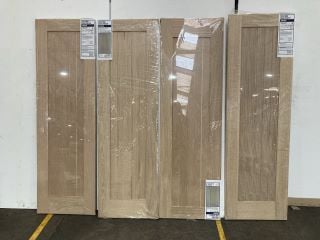 4 X WELFORD OAK VENEER INTERTIOR DOOR (1981 X 610 X 35MM) APPROX RRP £444