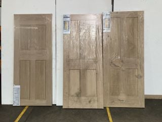 3 X 4 PANEL OAK VENEER INTERTIOR FIRE DOOR (1981 X 833 X 44MM) APPROX RRP £414