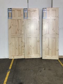 3 X 6 PANEL KNOTTY PINE INTERIOR DOOR (1981 X 610 X 35MM) APPROX RRP £858