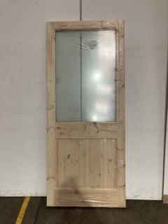 1 X 2XG REDWOOD GLAZED INTERTIOR DOOR (78 X 33) APPROX RRP £205