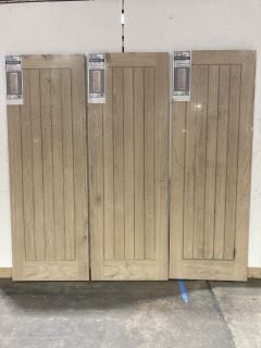 3 X SUFFOLK OAK VENEER INTERIOR FIRE DOOR (1981 X 686 X 44MM) APPROX RRP £750