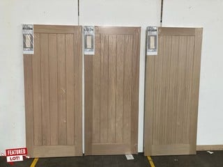 3 X SUFFOLK OAK VENEER INTERIOR FIRE DOOR (1981 X 838 X 44MM) APPROX RRP £750