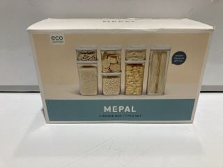 BOX OF ASSORTED ITEMS TO INCLUDE MEPAL STORAGE BOXES 7 PIECE SET