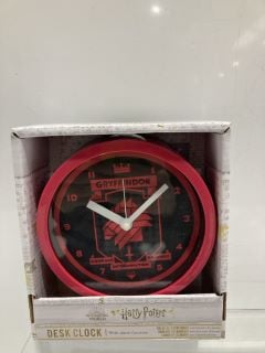 BOX OF HARRY POTTER THEMED DESK CLOCK WITH ALARM FUNCTION