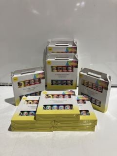 BOX OF DOCRAFTS ARTISTE CONNOISSEURS OF COLOR ALL PURPOSE ACRYLIC PAINTS