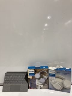 2 PHILIPS 5000 SERIES HEADPHONES & MICROSOFT SURFACE GO KEYBOARD TOTAL RRP £160