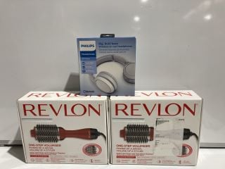 QTY OF TECH ITEMS TO INCLUDE REVLON HAIR DRYER AND VOLUMIZER