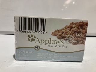 BOX OF APPLAWS NATURAL CAT FOOD