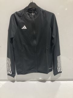 BOX OF ASSORTED CLOTHING TO INCLUDE ADIDAS SLIM FIT ZIP-UP JACKET