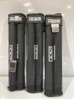 3 FCS RACK TUBES BLACK 740MM TOTAL RRP £120