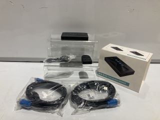 BOX OF ASSORTED ITEMS TO INCLUDE WIRELESS HEADPHONES FOR SAMSUNG/IOS