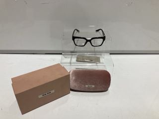 BOX OF ASSORTED ITEMS TO INCLUDE MIU MIU SUNGLASSES