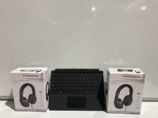 2 THOMSON TV HI-FI HEADPHONES & MICROSOFT SURFACE GO KEYBOARD TOTAL RRP £110