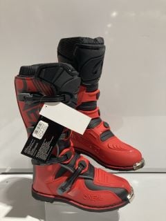 O'NEAL POWERSPORTS BOOTS - BLACK/RED SIZE 45 RRP £149.99