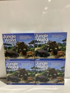 QTY OF JUNGLE WORLD 3 PIECE SETS