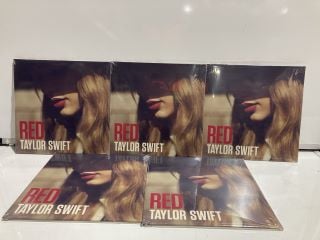 QTY OF TAYLOR SWIFT RED VINYLS